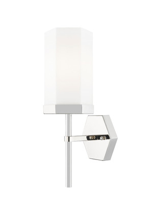 Innovations - 463-1W-PN-G463-8WH - One Light Wall Sconce - Downtown Urban - Polished Nickel