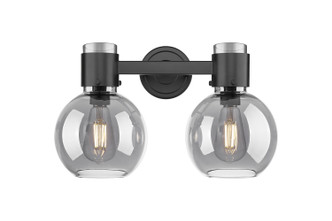 Innovations - 464-2W-BK-G464B-7SM - Two Light Bath Vanity - Downtown Urban - Matte Black