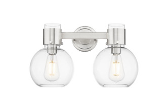 Innovations - 464-2W-SN-G464B-7CL - Two Light Bath Vanity - Downtown Urban - Satin Nickel