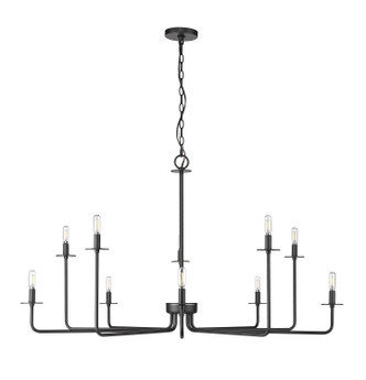 Millennium - 12510-MB - Ten Light Chandelier - Marceline - Matte Black