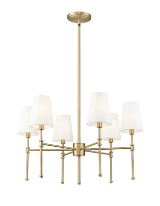 Millennium - 16106-VB - Six Light Chandelier - Adorra - Vintage Brass