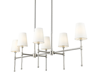 Millennium - 16506-PN - Six Light Chandelier - Adorra - Polished Nickel
