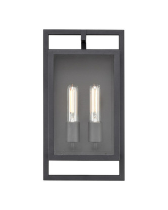 Millennium - 270002-TBK - Two Light Outdoor Wall Sconce - Agatha - Textured Black