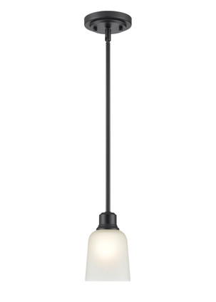 Millennium - 2821-MB - One Light Mini Pendant - Amberle - Matte Black