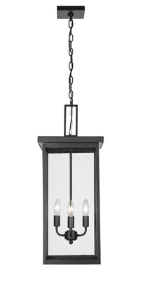 Millennium - 42605-PBK - Four Light Outdoor Hanging Lantern - Barkeley - Powder Coated Black