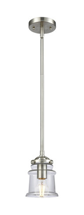 manufacturer_finish:Brushed Satin Nickel|manufacturer_glass:Clear Small Canton|light_output:220.00lm|color_temperature:2200K|cri:99