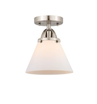 manufacturer_finish:Brushed Satin Nickel|manufacturer_glass:Cased Matte White Large Cone|light_output:220.00lm|color_temperature:2200K|cri:99