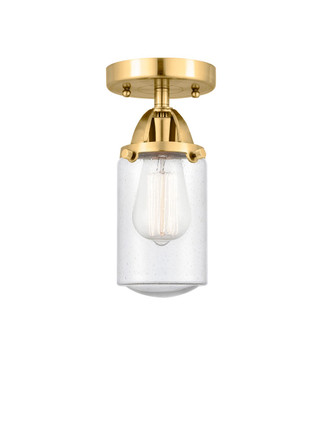 Innovations - 288-1C-SG-G314 - One Light Semi-Flush Mount - Nouveau 2 - Satin Gold Innovations - 288-1C-SG-G314 - One Light Semi-Flush Mount - Nouveau 2 - Satin Gold