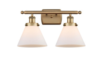 manufacturer_finish:Brushed Brass|manufacturer_glass:Cased Matte White Large Cone|light_output:220.00lm|color_temperature:2200K|cri:99
