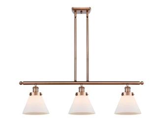 manufacturer_finish:Antique Copper|manufacturer_glass:Cased Matte White Large Cone|light_output:220.00lm|color_temperature:2200K|cri:99