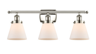 manufacturer_finish:Polished Nickel|manufacturer_glass:Matte White Cased Small Cone|light_output:220.00lm|color_temperature:2200K|cri:99