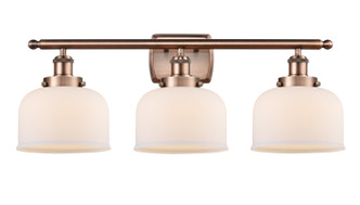 manufacturer_finish:Antique Copper|manufacturer_glass:Cased Matte White Large Bell|light_output:220.00lm|color_temperature:2200K|cri:99
