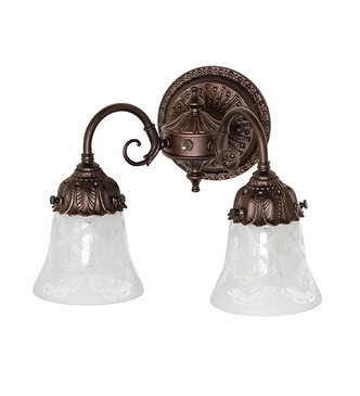 Wreath & Garland Two Light Wall Sconce (294017)
