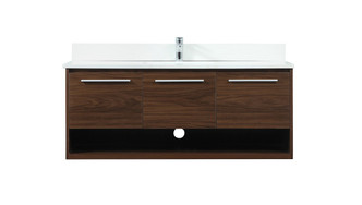 Elegant Lighting - VF43548MWT-BS - Vanity Sink Set - Roman - Walnut