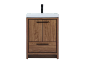 Elegant Lighting - VF46024WB - Single Bathroom Vanity - Wyatt - walnut brown