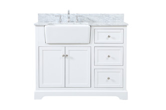 Elegant Lighting - VF60242WH-BS - Single Bathroom Vanity - Franklin - white