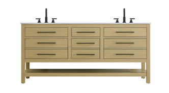 Elegant Lighting - VF60572DMHB - Bathroom Vanity - Karson - Honey Brown