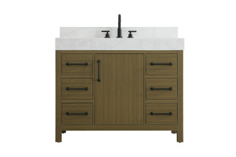 Elegant Lighting - VF60642MCB-BS - Bathroom Vanity - Nathan - Chestnut Brown