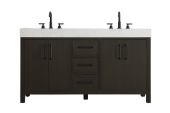 Elegant Lighting - VF60660DMMB - Bathroom Vanity - Nathan - Mocha Brown