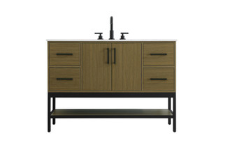 Elegant Lighting - VF60748MCB - Bathroom Vanity - Lennox - Chestnut Brown