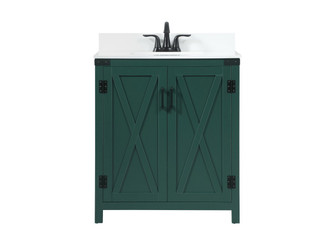 Elegant Lighting - VF90230MGN-BS - Single Bathroom Vanity - Grant - green