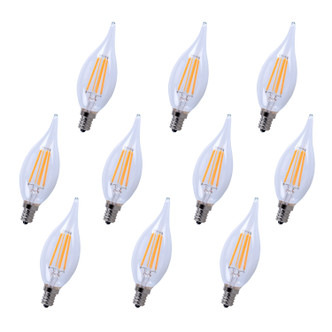 Elitco - E12LED102-10PK - Light Bulb - Jovi - Clear Glass