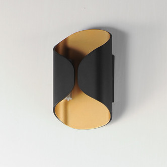 Folio LED Outdoor Wall Lamp (E30151-BKGLD)