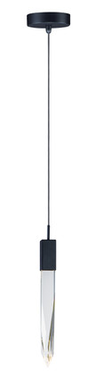 ET2 - E31241-20BK - LED Mini Pendant - Quartz - Black