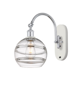 Innovations - 518-1W-WPC-G556-8CL - One Light Swing Arm - Ballston - White Polished Chrome