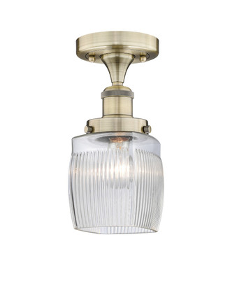 Innovations - 616-1F-AB-G302 - One Light Semi-Flush Mount - Edison - Antique Brass