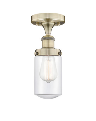Innovations - 616-1F-AB-G312 - One Light Semi-Flush Mount - Edison - Antique Brass
