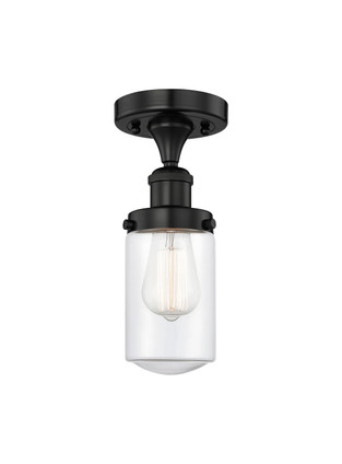 Innovations - 616-1F-BK-G312 - One Light Semi-Flush Mount - Edison - Matte Black