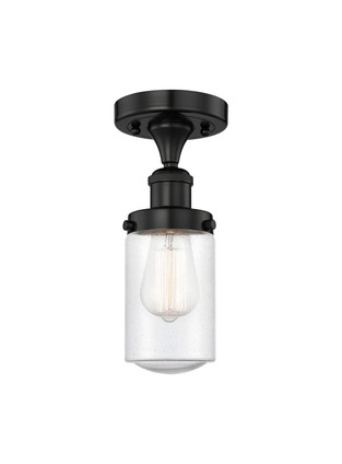 Innovations - 616-1F-BK-G314 - One Light Semi-Flush Mount - Edison - Matte Black