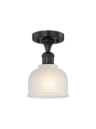 Innovations - 616-1F-BK-G411 - One Light Semi-Flush Mount - Edison - Matte Black