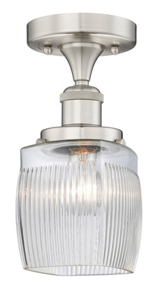 Innovations - 616-1F-SN-G302 - One Light Semi-Flush Mount - Edison - Brushed Satin Nickel