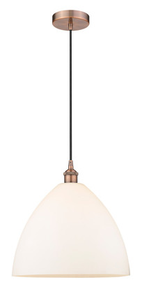 manufacturer_finish:Antique Copper|manufacturer_glass:Matte White Bristol 16|light_output:220.00lm|color_temperature:2200K|cri:99
