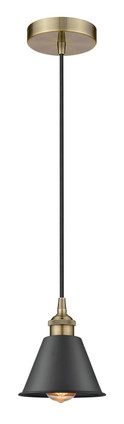 Innovations - 616-1P-AB-M8-BK - One Light Mini Pendant - Edison - Antique Brass