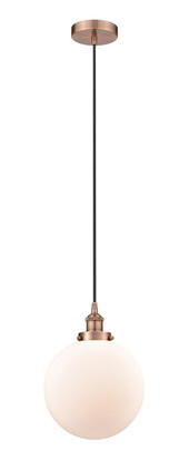manufacturer_finish:Antique Copper|manufacturer_glass:Cased Matte White Beacon|light_output:220.00lm|color_temperature:2200K|cri:99