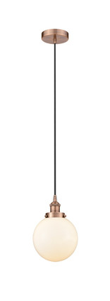 manufacturer_finish:Antique Copper|manufacturer_glass:Cased Matte White Beacon|light_output:220.00lm|color_temperature:2200K|cri:99