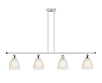 Innovations - 516-4I-WPC-G381 - Four Light Island Pendant - Ballston - White Polished Chrome