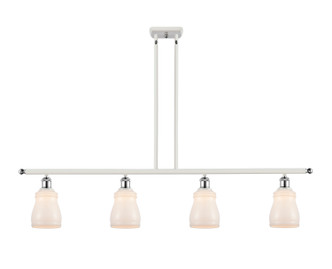 Innovations - 516-4I-WPC-G391 - Four Light Island Pendant - Ballston - White Polished Chrome