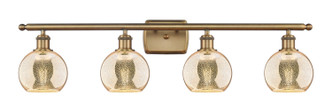 Innovations - 516-4W-BB-G128-6 - Four Light Bath Vanity - Ballston - Brushed Brass