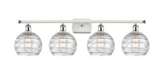 Innovations - 516-4W-WPC-G1213-8 - Four Light Bath Vanity - Ballston - White Polished Chrome