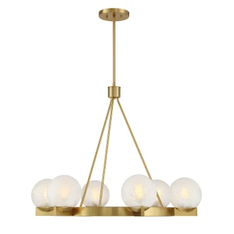 Savoy House - 1-1014-6-322 - Six Light Chandelier - Darien - Warm Brass