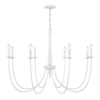 Savoy House - 1-1202-8-83 - Eight Light Chandelier - Stonecrest - Bisque White