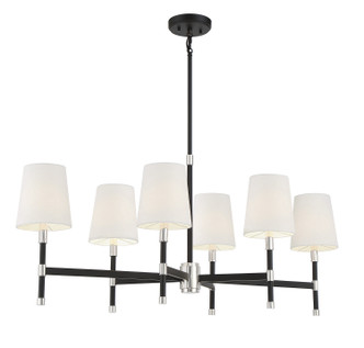 Brody Six Light Linear Chandelier (1-1631-6-173)