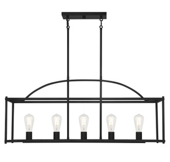 Savoy House - 1-190-5-89 - Five Light Linear Chandelier - Palladian - Matte Black