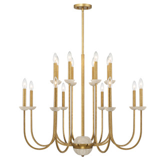 Savoy House - 1-2296-16-262 - 16 Light Chandelier - Oakhurst - Antique Gold