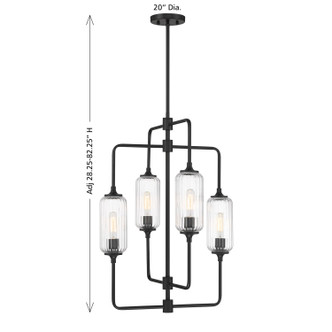 Holton Four Light Chandelier (1-3023-4-89)
