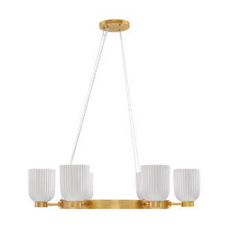 Isla Blanca Six Light Chandelier (1-3170-6-322)